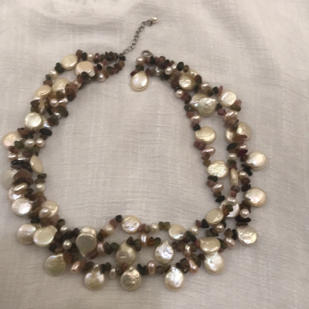 Ross Simmons Pearl Tourmaline Torsade Choker